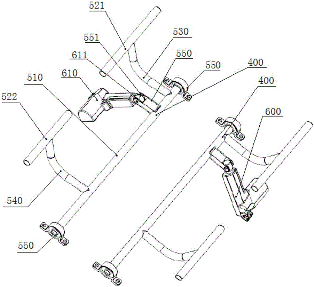 Turning-over mechanism of nursing bed