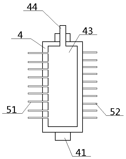 Vertical net laying system for honeycomb porous structure cotton and using method thereof