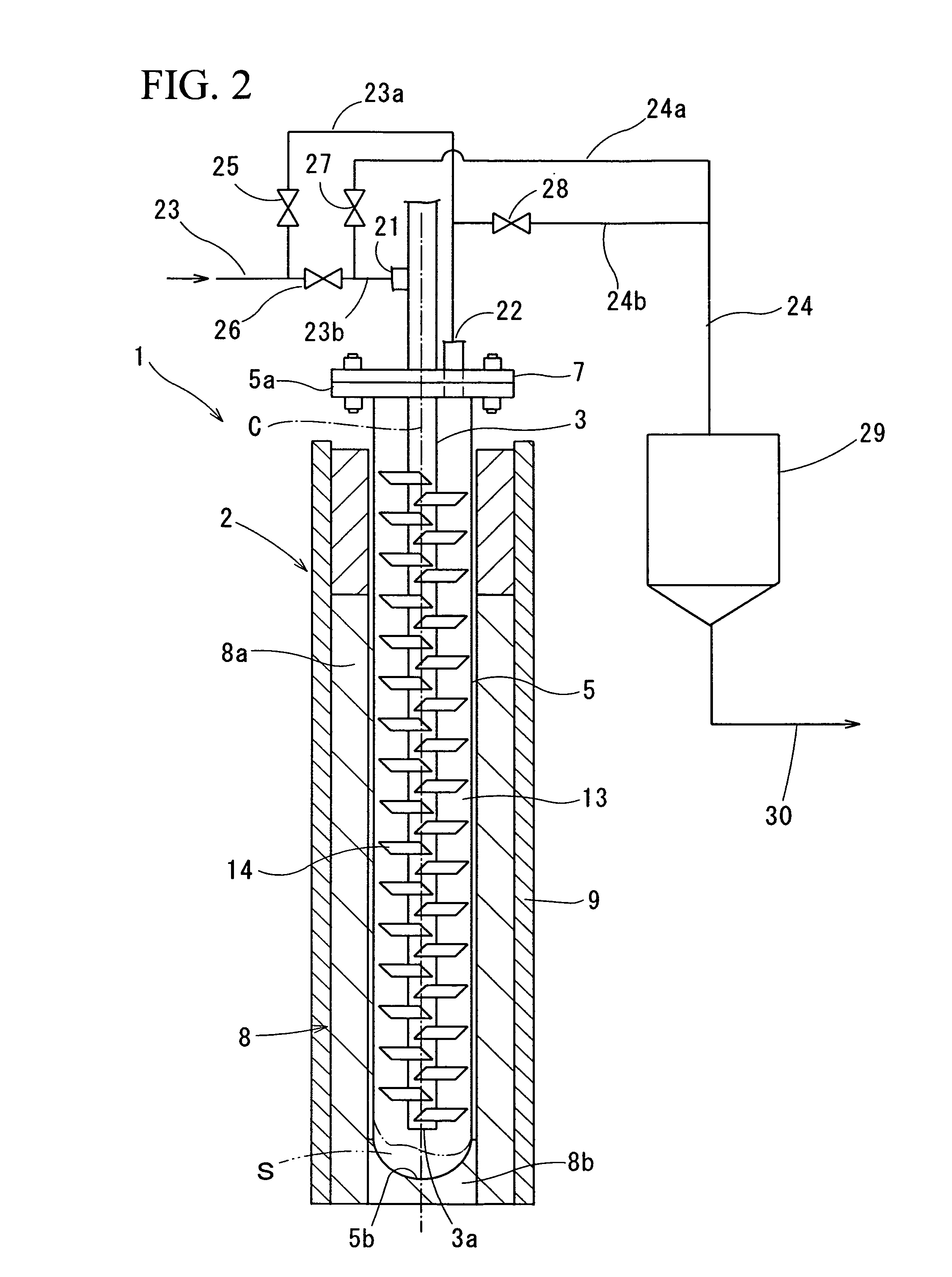 Apparatus for producing trichlorosilane and method for producing trichlorosilane