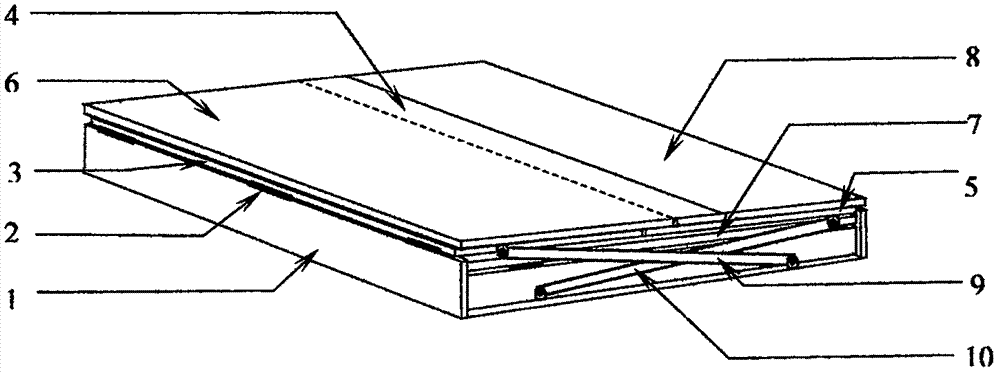 Folding limo top expanding device