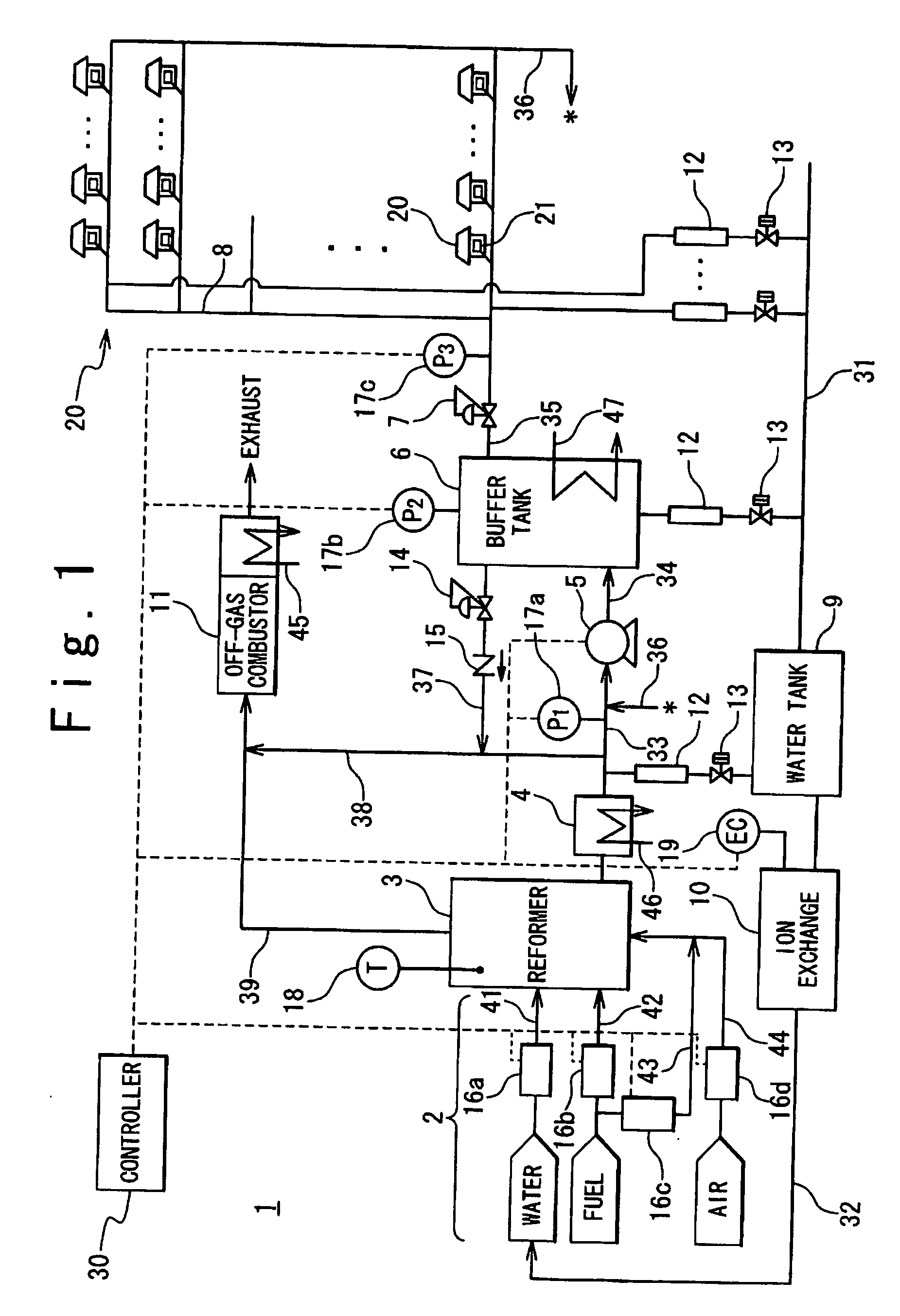 Gas supplying system and gas supplying method