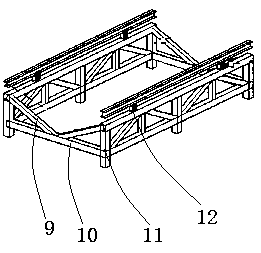 Integral lifting construction method for cooling tower system and steel gallery