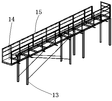 Integral lifting construction method for cooling tower system and steel gallery