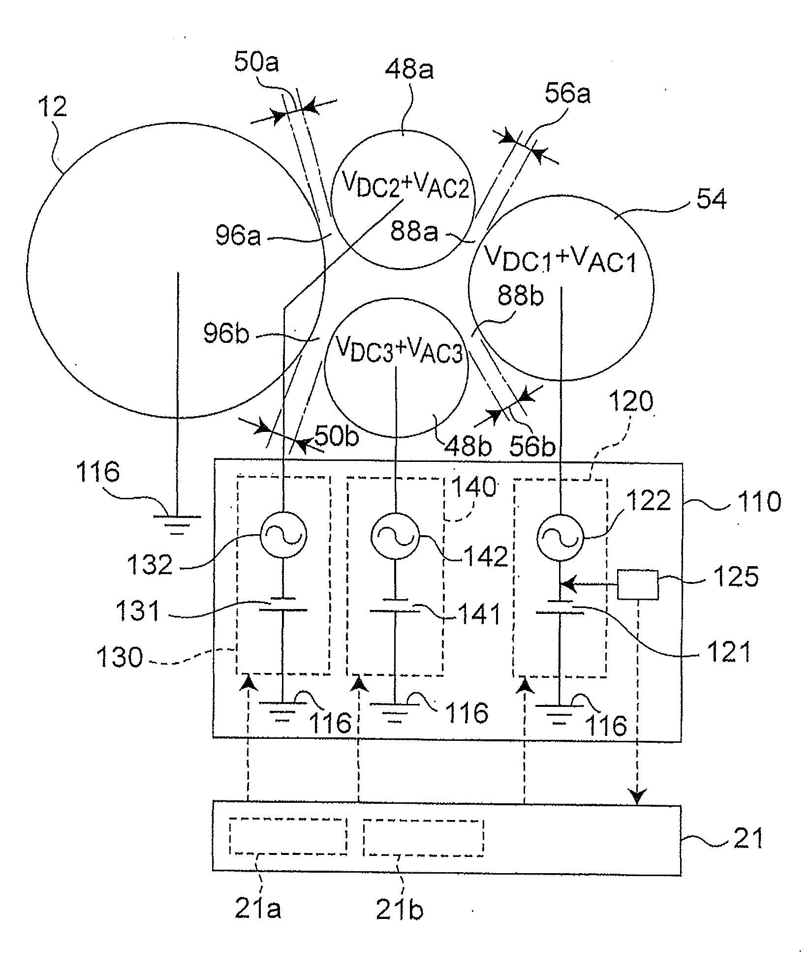 Developing device, and controlling method thereof