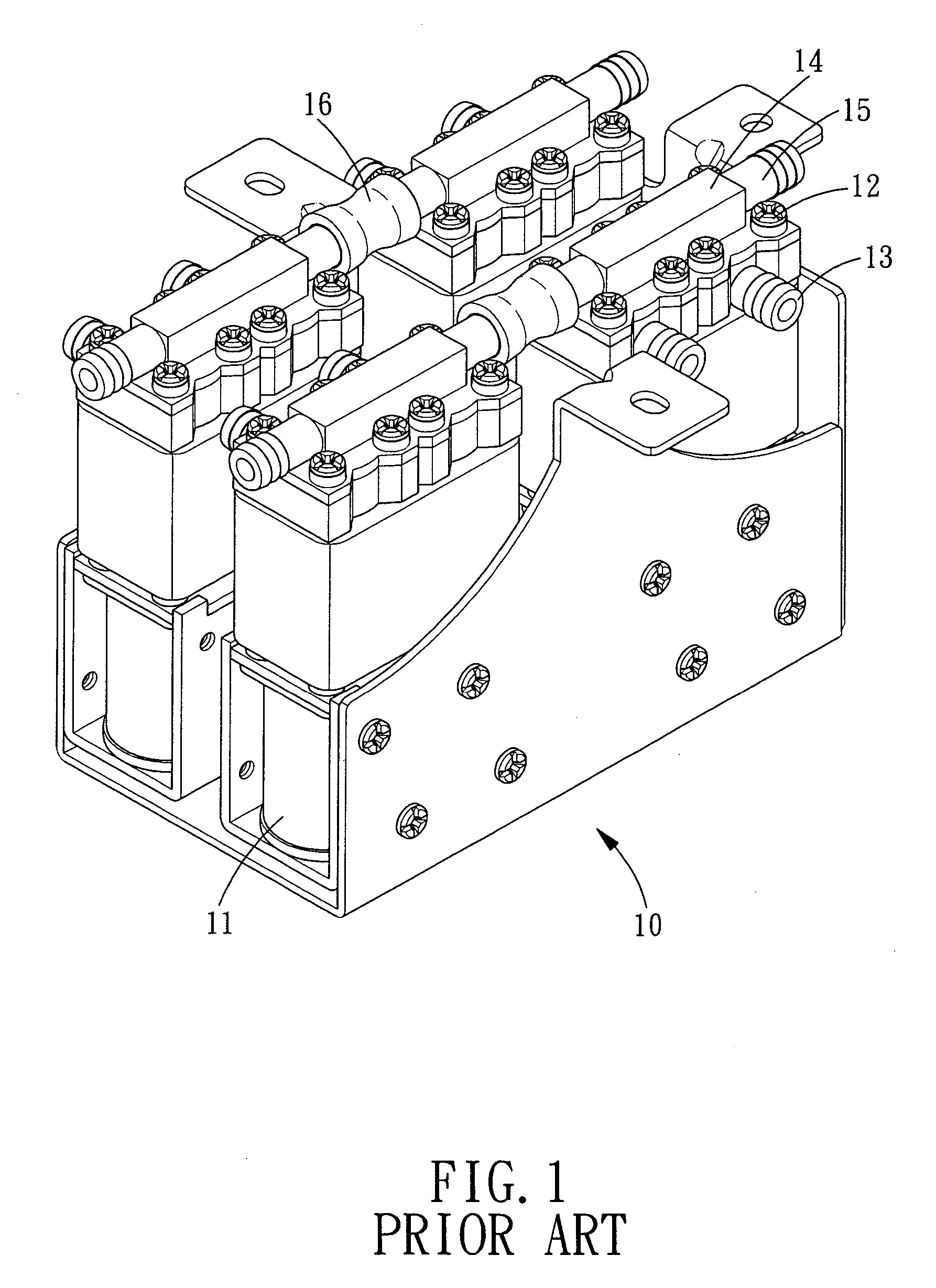 Air intake structure for electromagnetic valve assembly of a massage chair