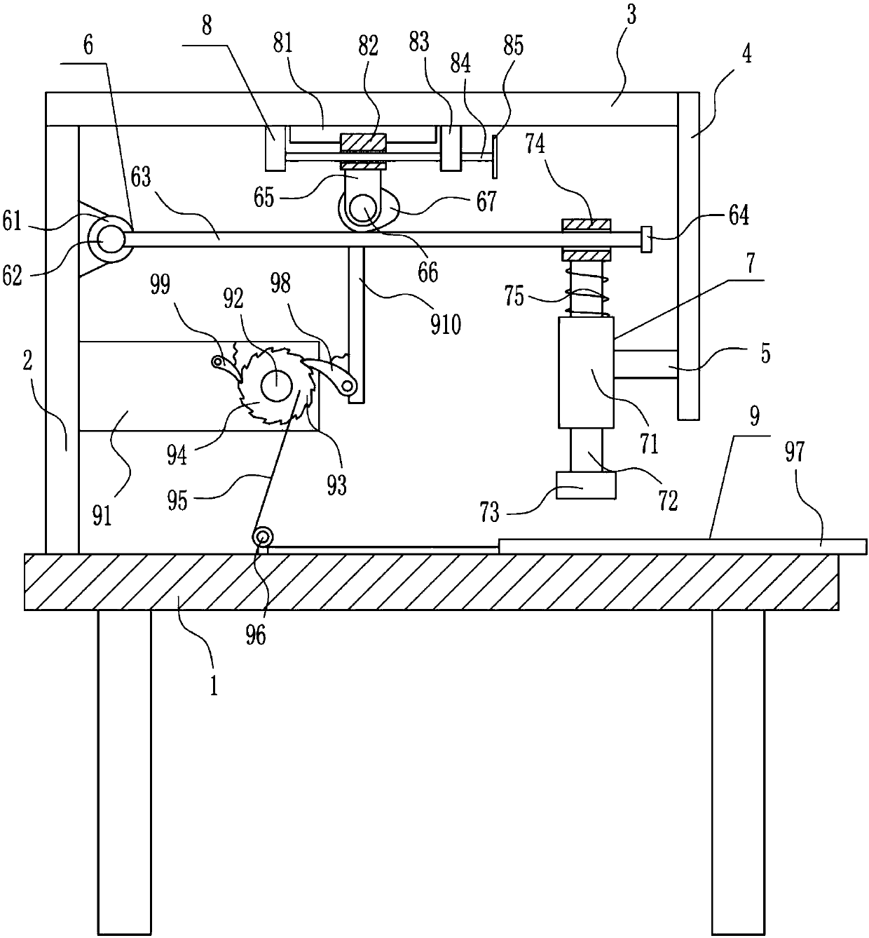 A pressing device for carton printing