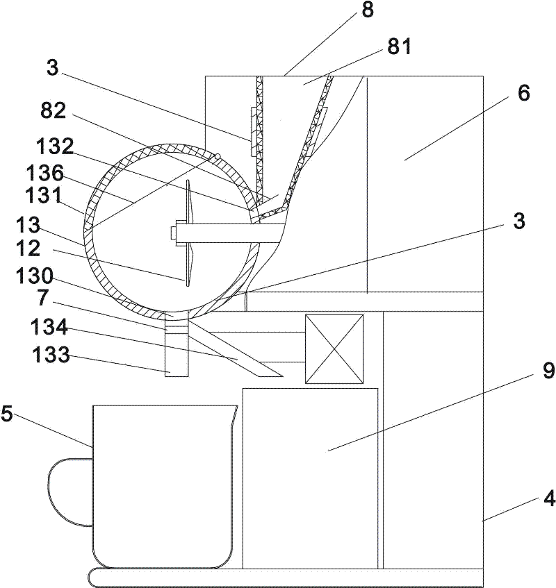 Convenient multifunctional food processing machine and quick pulping method thereof