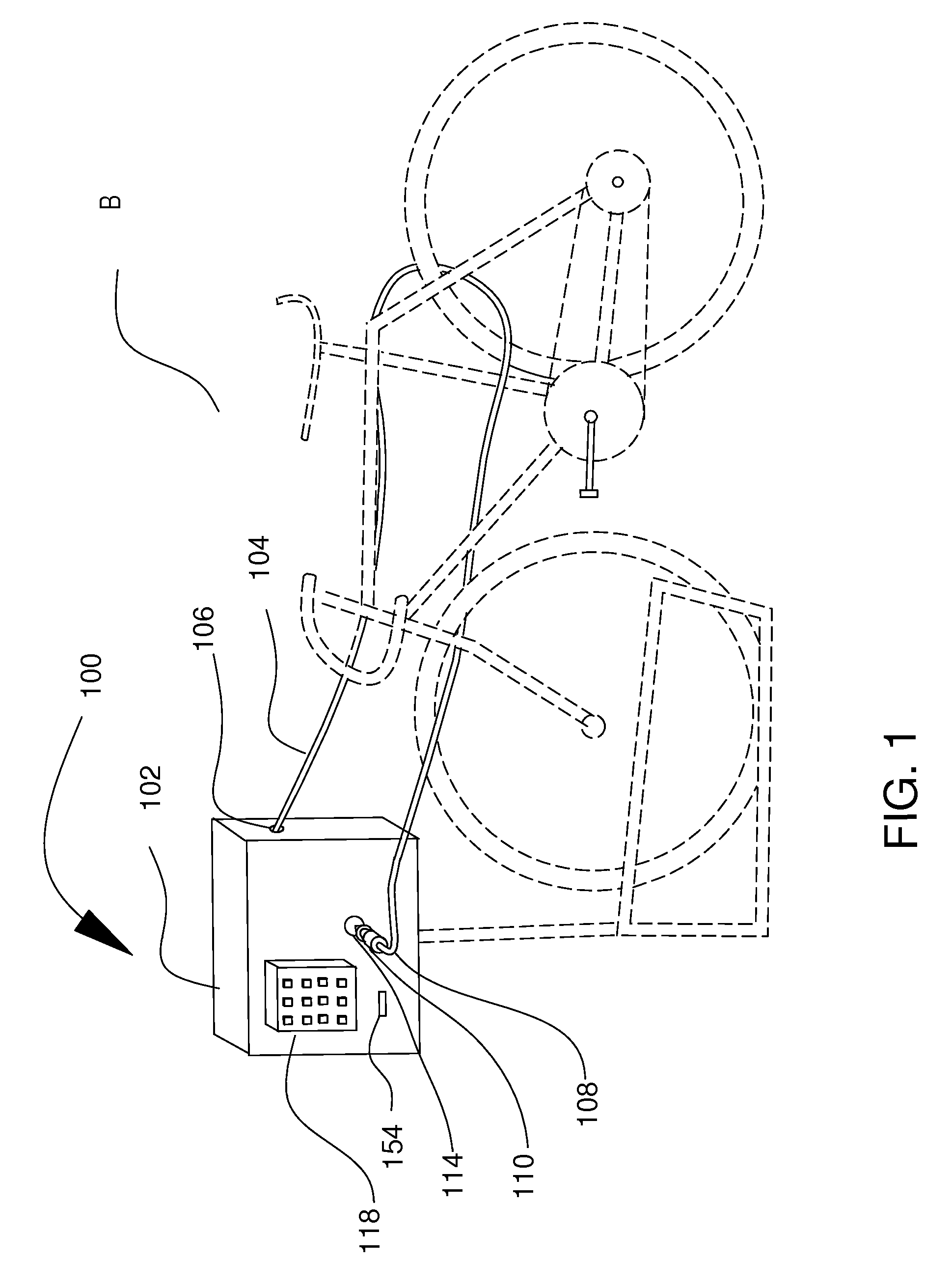 Public facility bicycle lock