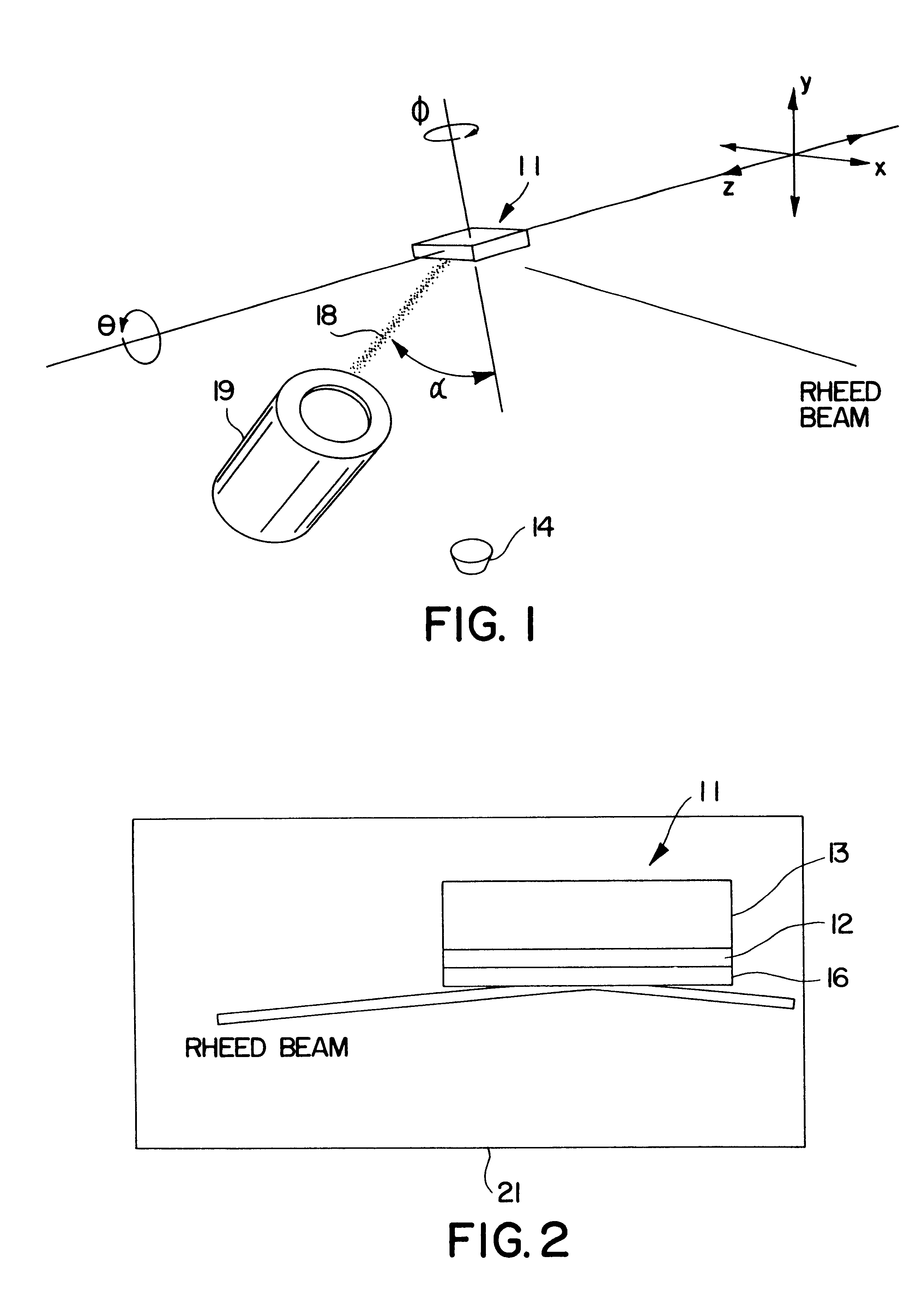 Thin films having rock-salt-like structure deposited on amorphous surfaces