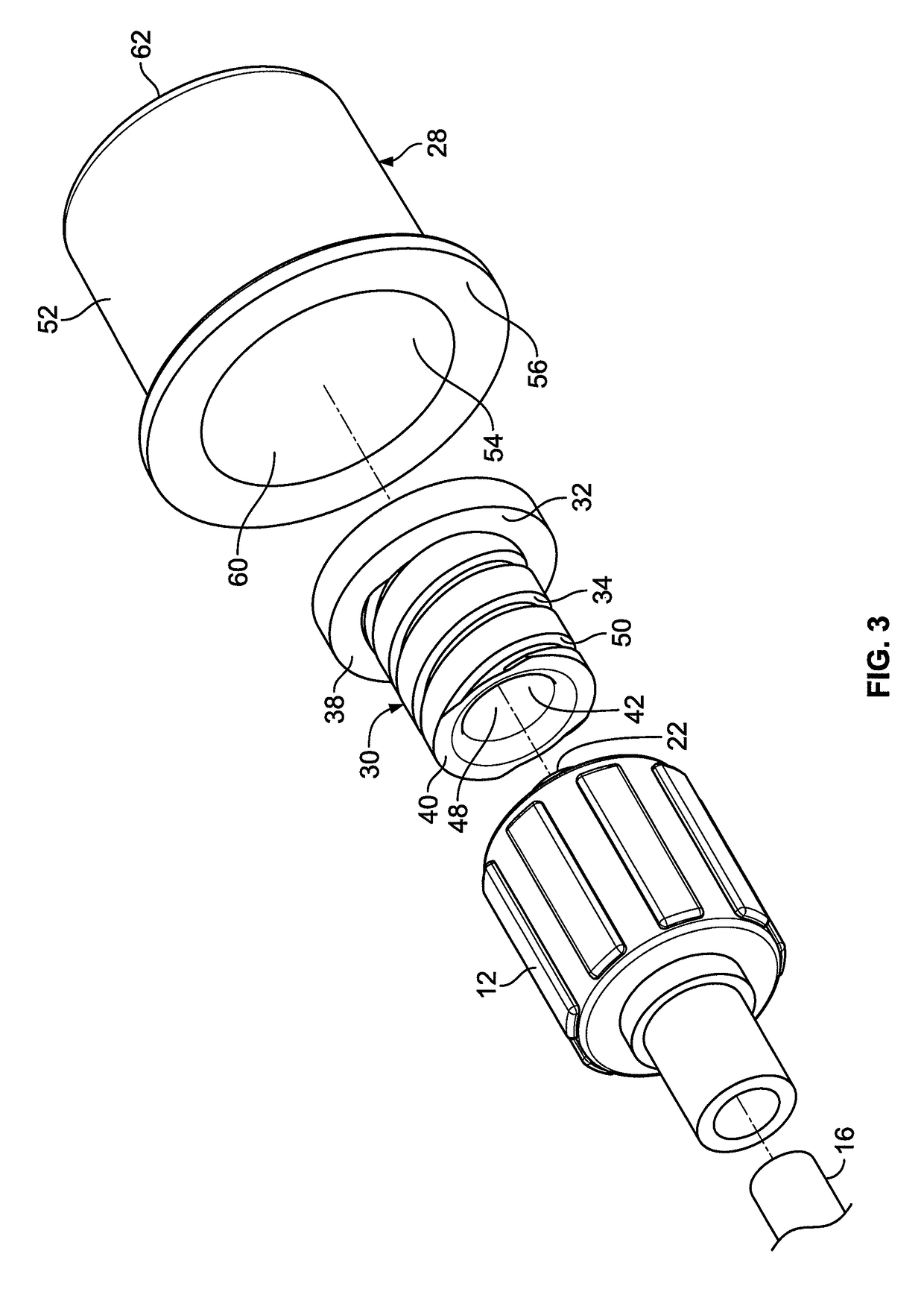 Antiseptic line cap