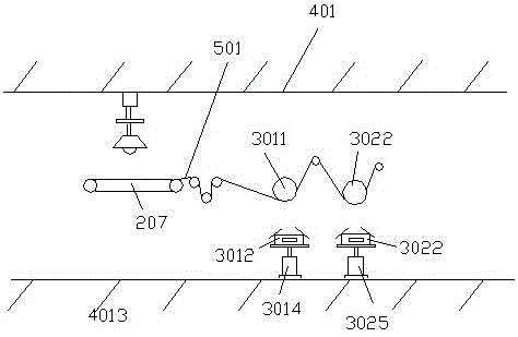 Coating film thickening device for metallized film processing