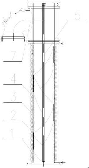 Membrane type fixed bed catalyst raw coke oven gas waste heat recovery and hydrogen utilization ascending pipe