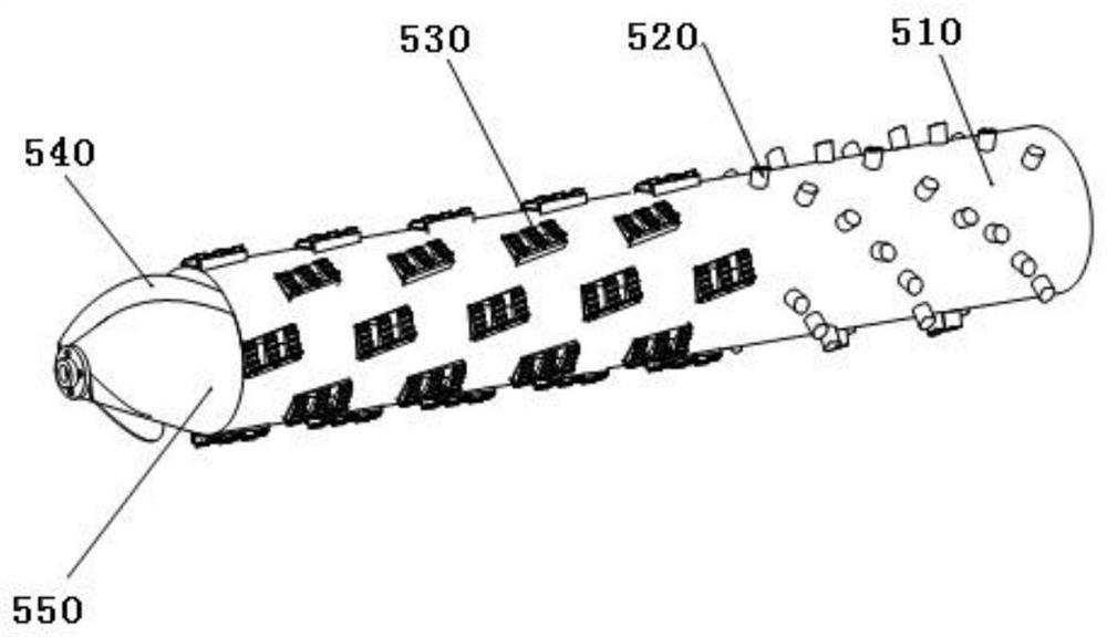 Single longitudinal axial flow rigid-flexible coupling corn threshing device