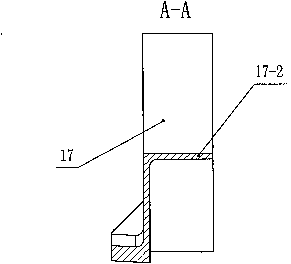 Die for controlling forming of asymmetric complex-curved rebar forge piece by using movable damping block