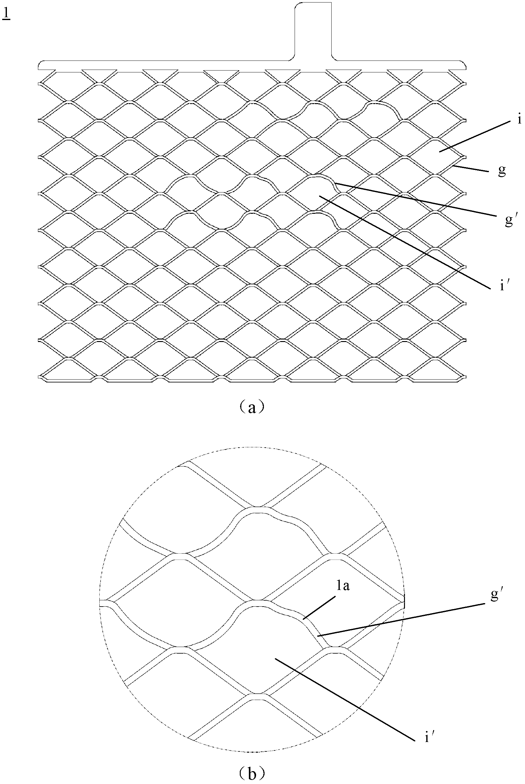 Expand grid and manufacturing method thereof, lead storage battery polar plate using expand grid, and lead storage battery