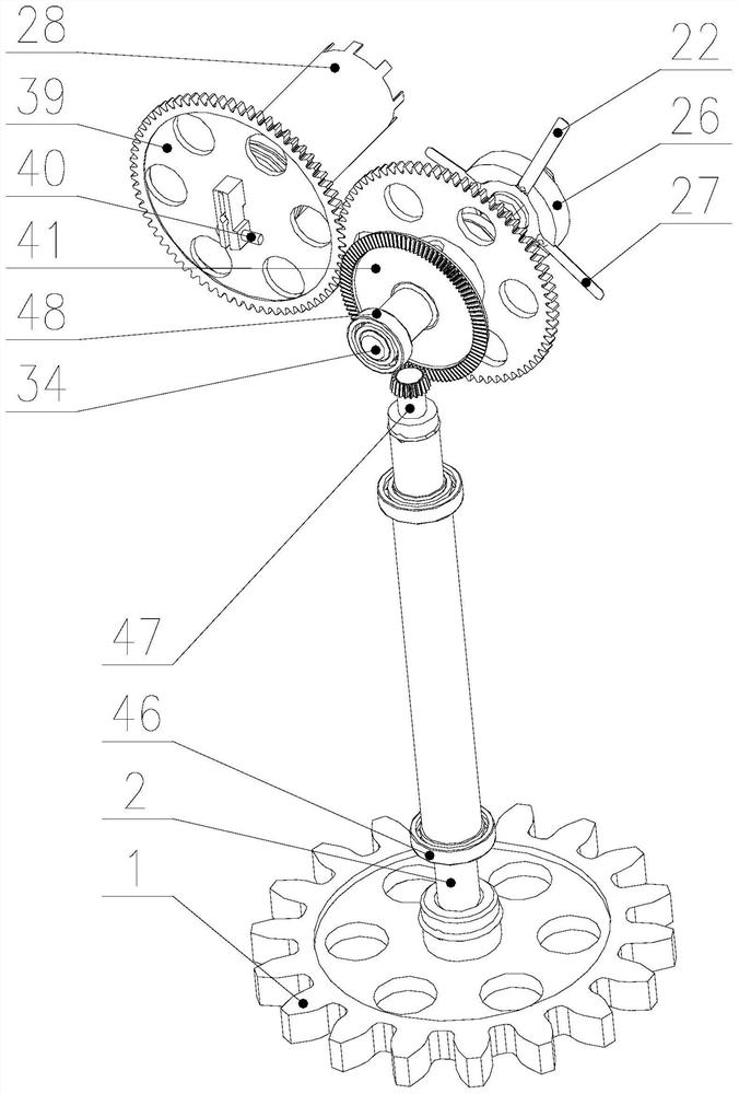 A turntable angle information acquisition device