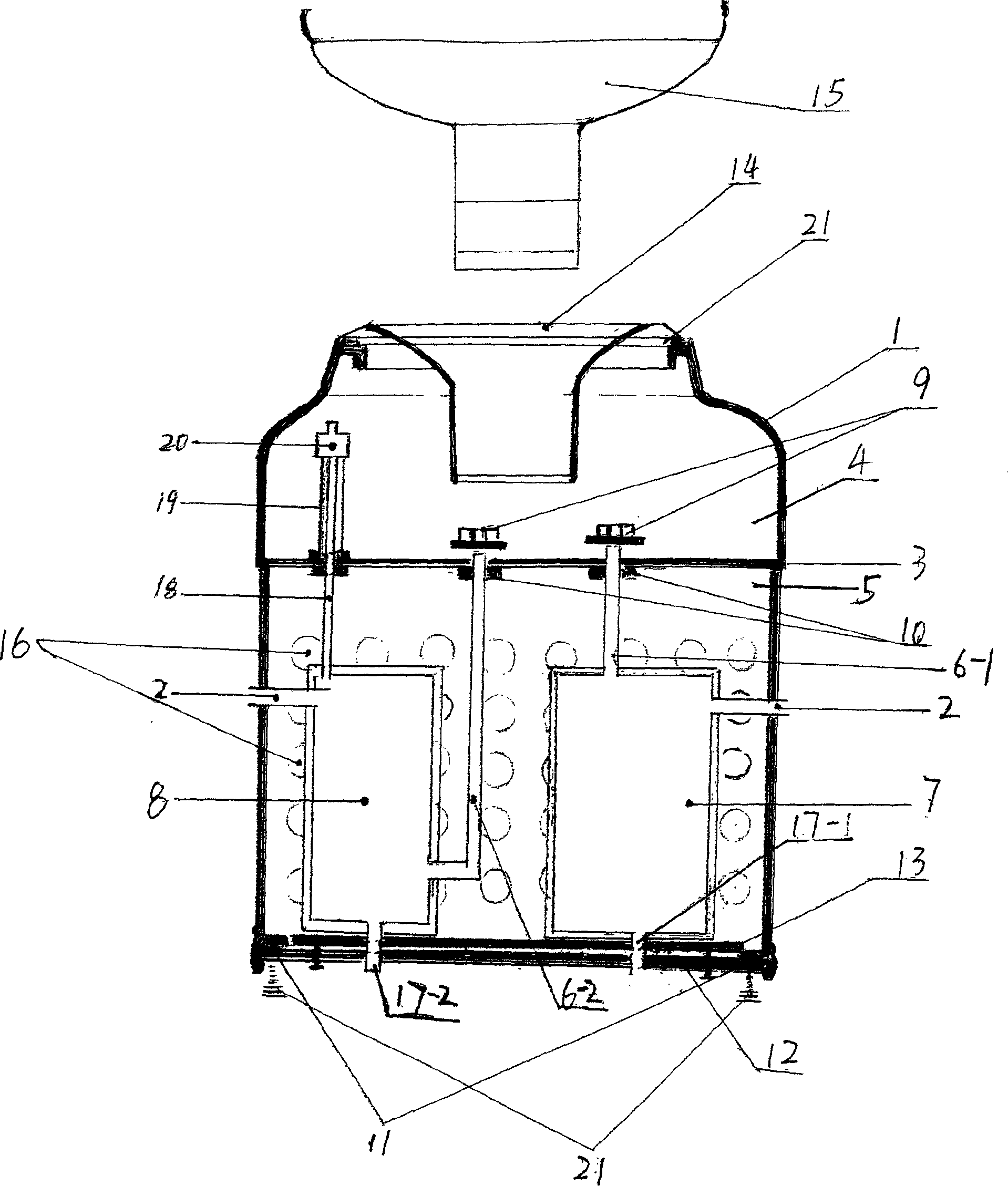 Ceramic multifunctional drinking bowl apparatus and its manufacturing method