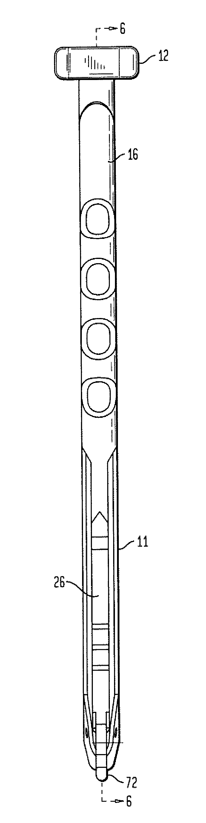 Broach handle with flexure spring