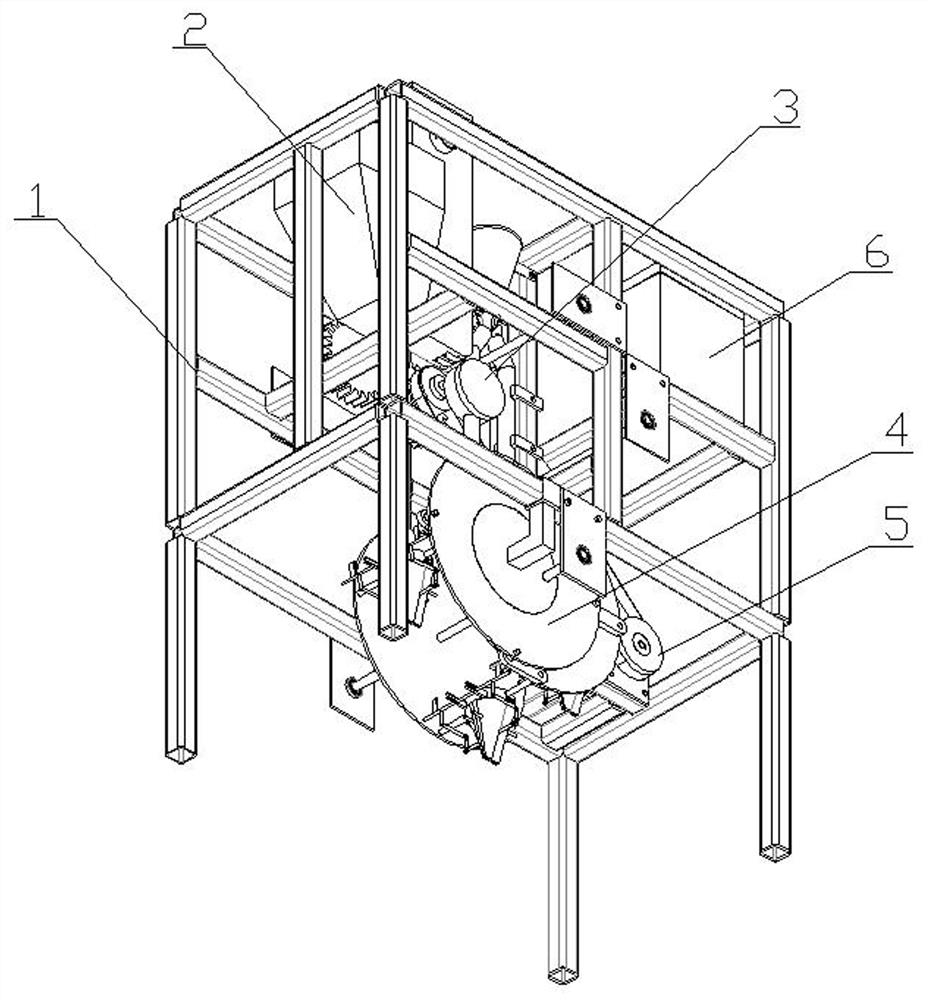 A positive bud seeding device for garlic planting