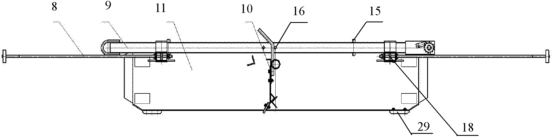 Scraper type dung cleaner for use in hog house