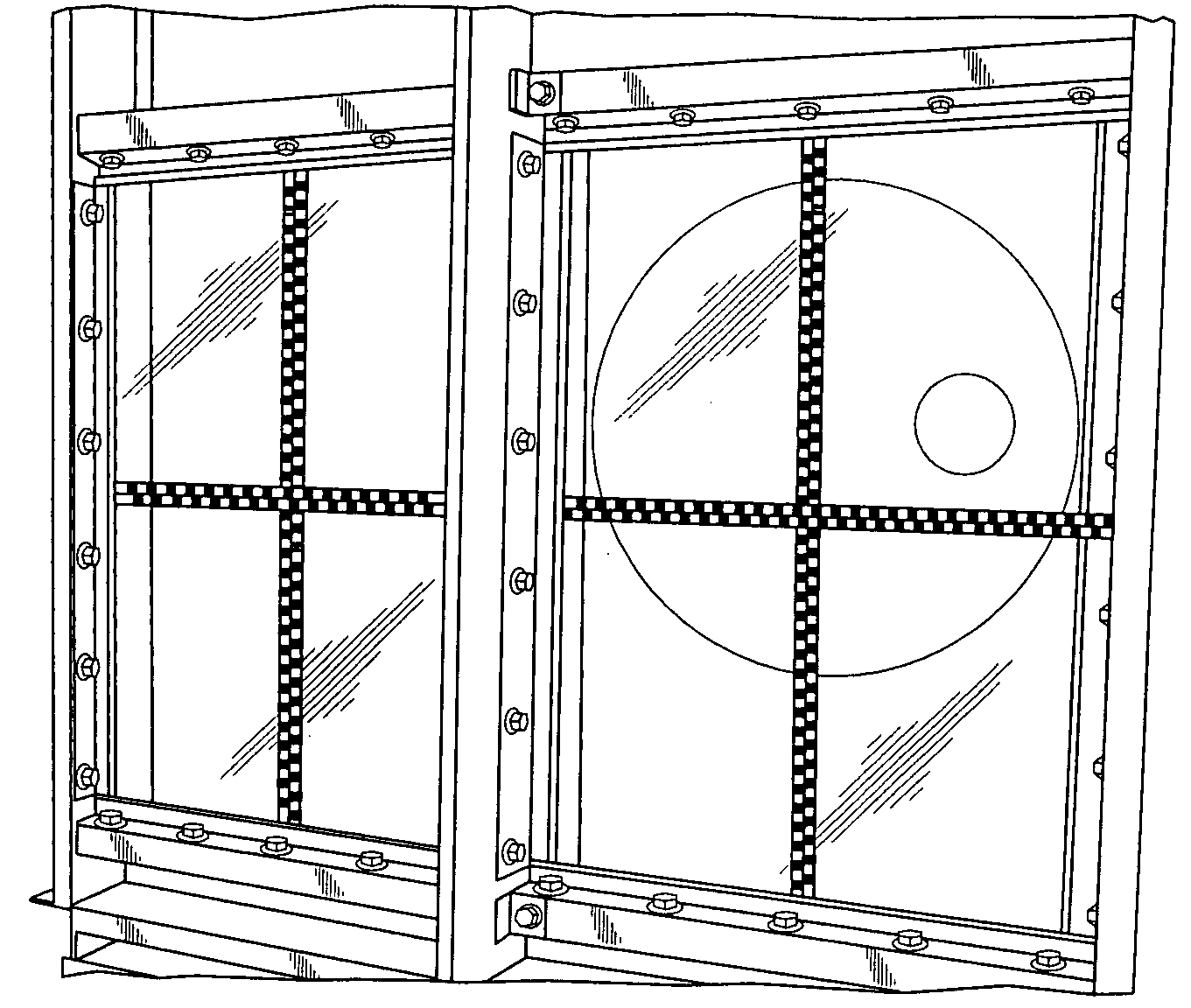 High-energy impact absorbing polycarbonate mounting method