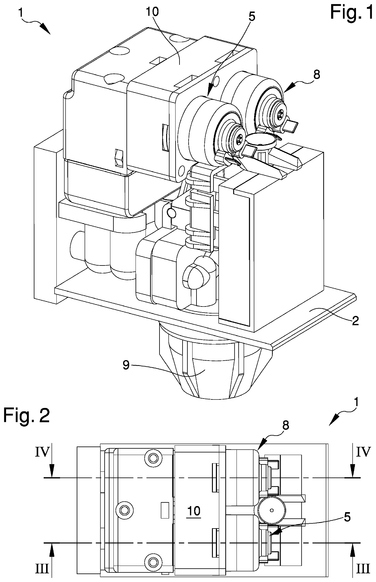 Device for the mixing of fluids