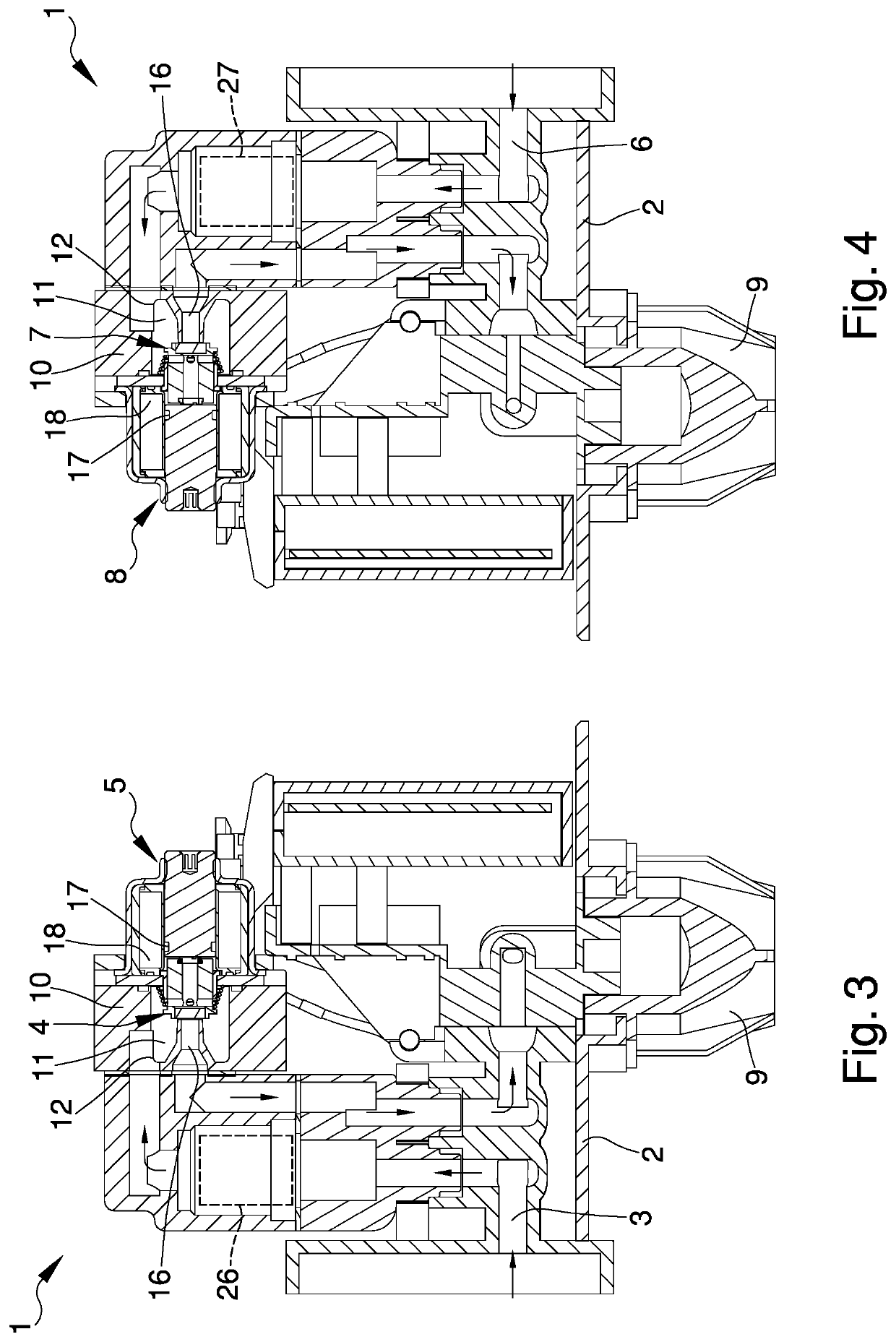 Device for the mixing of fluids