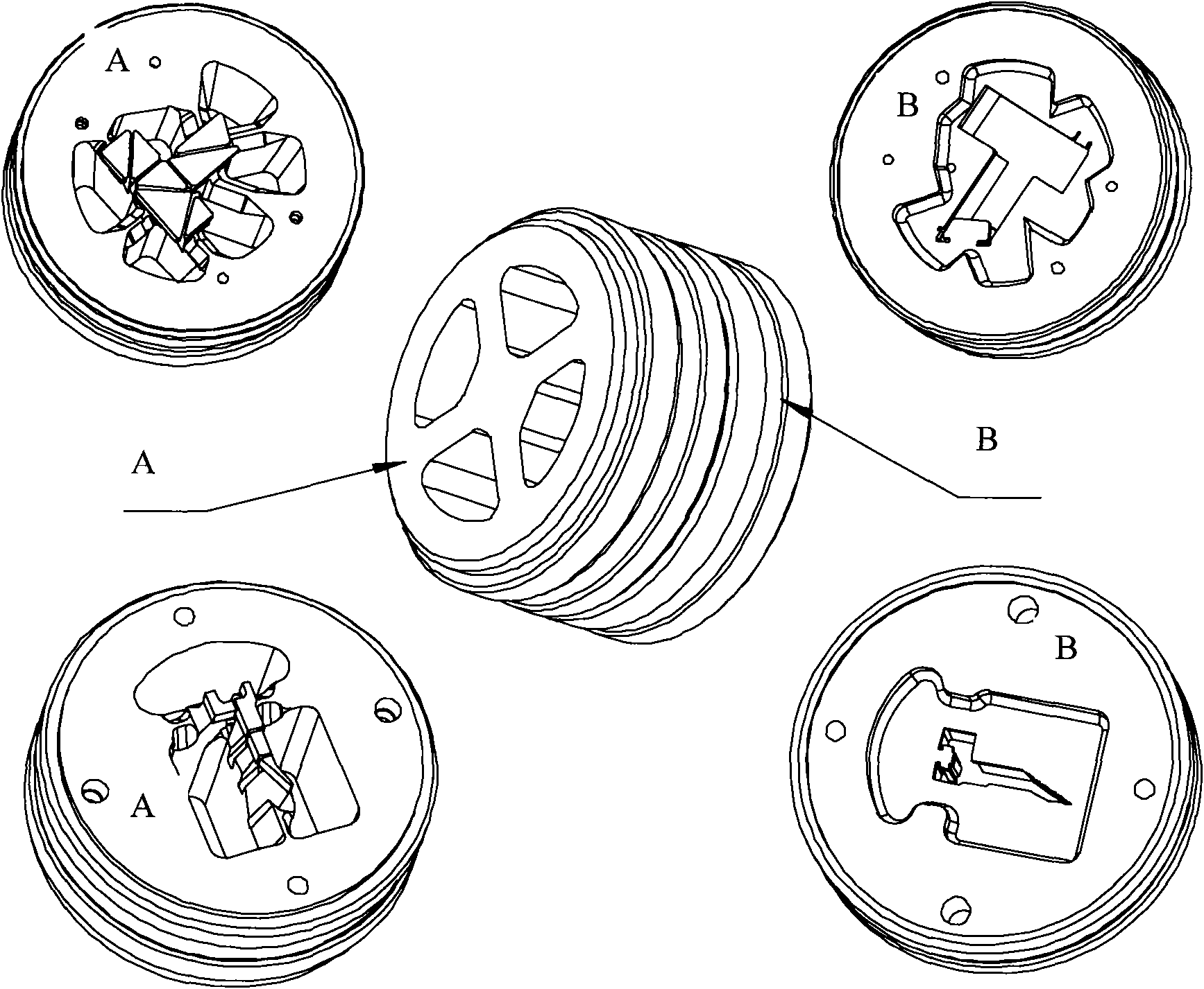 Method for processing profiled core prints