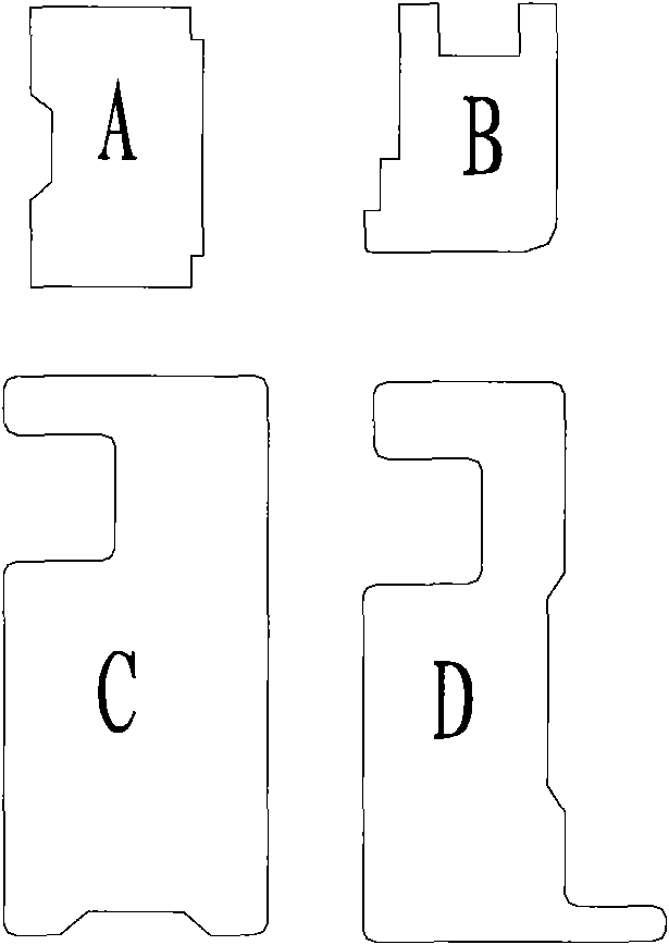 Method for processing profiled core prints