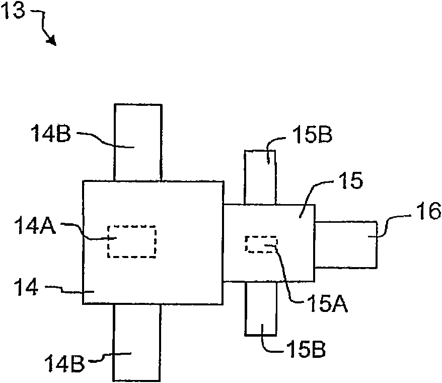 Omt type broadband multiband transmission-reception coupler-separator for RF frequency telecommuncations antennas