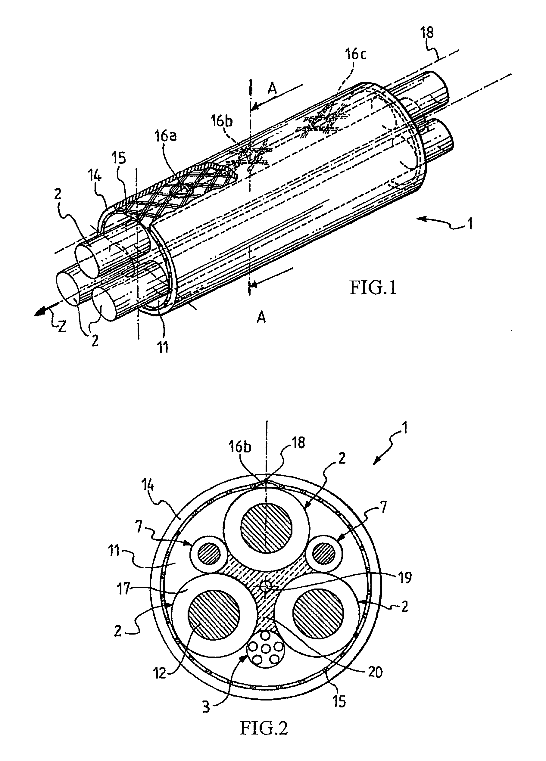 Monitoring method and system for detecting the torsion along a cable provided with identification tags