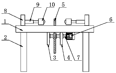 Cutting device for plate machining