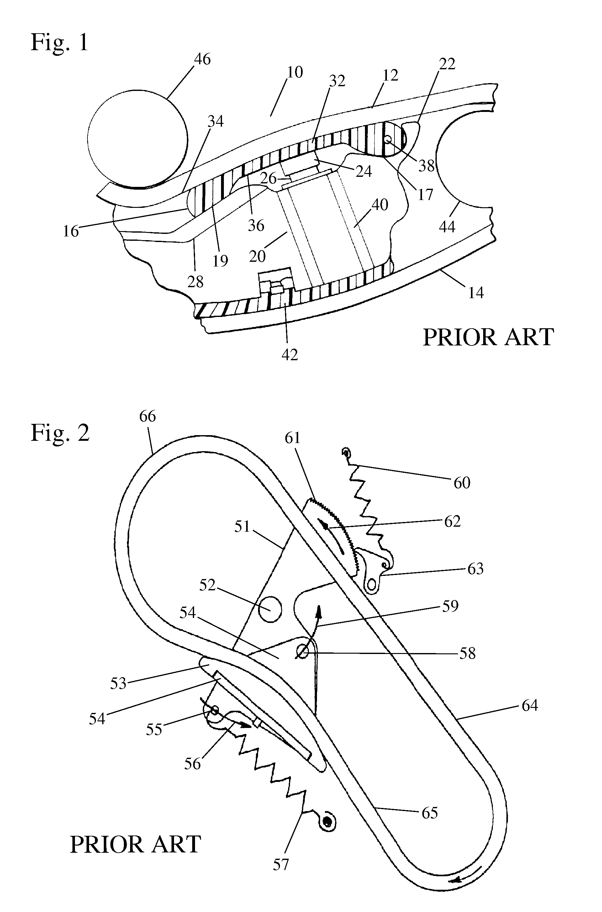 Pivot arm tensioner with sliding ratchet mechanism