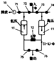 Underground engineering radon gas adsorption treatment apparatus