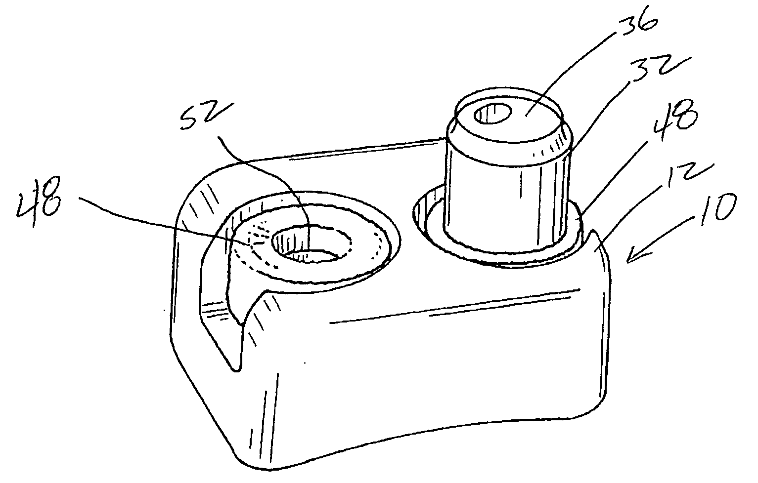 Cup holder insert for a console