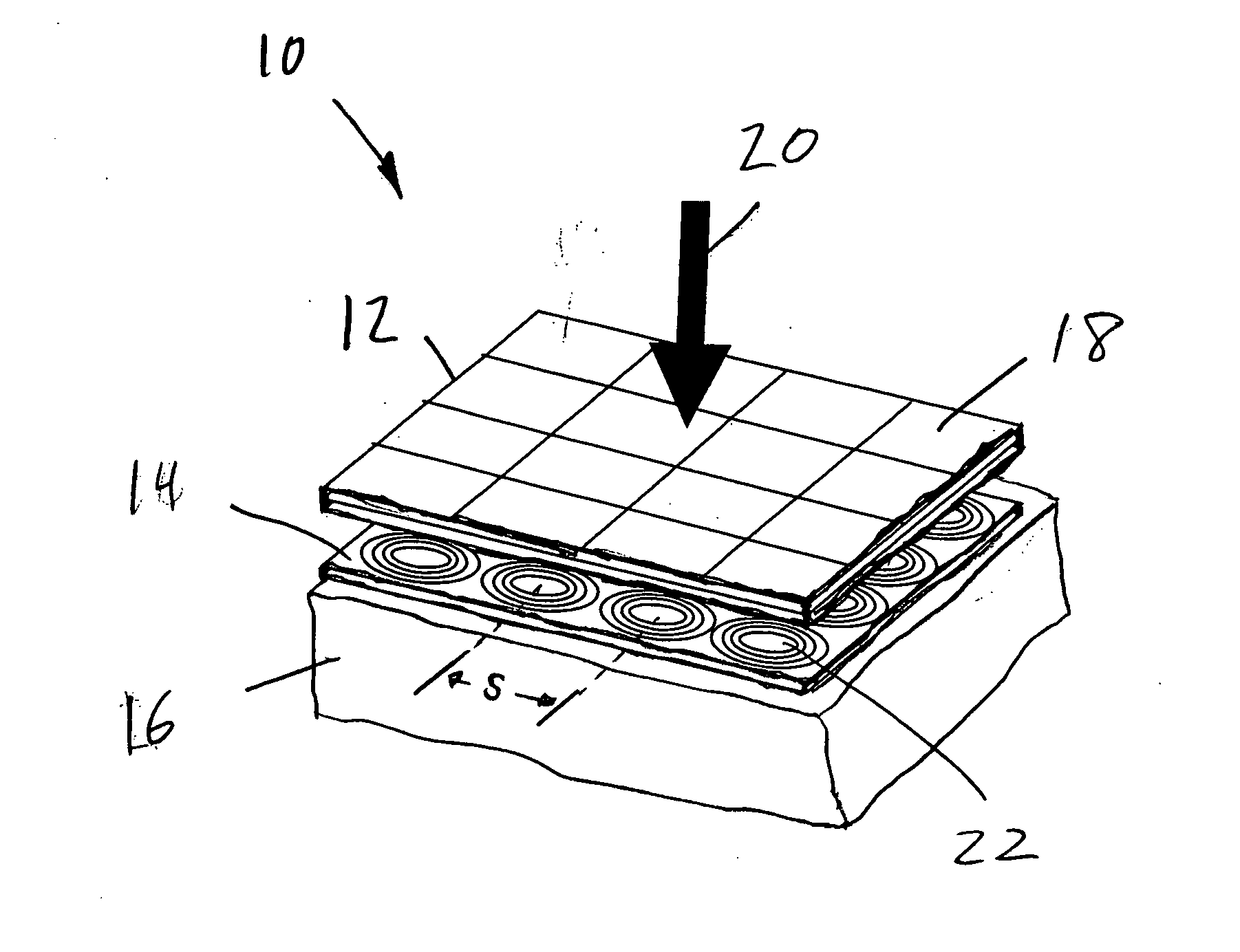 Plasmonic array for maskless lithography