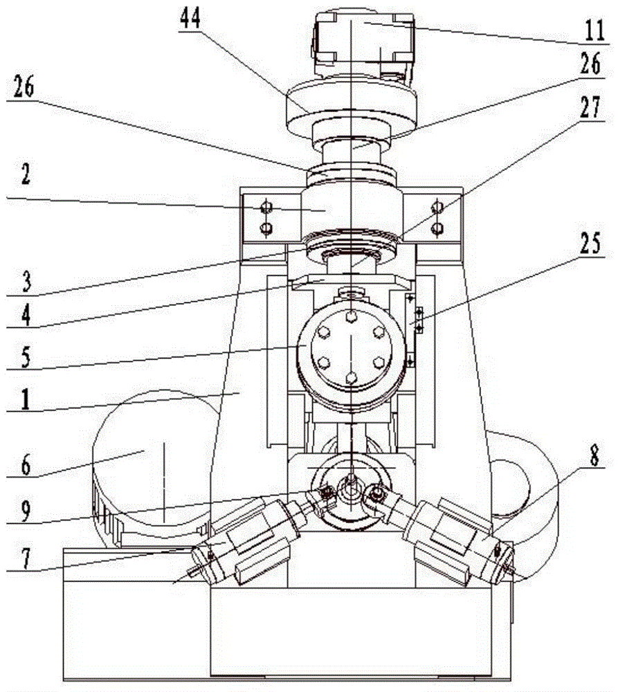 Numerical control vertical hot ring rolling mill and control method