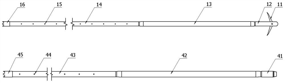 Segmented large-diameter screen pipes in underground directional long boreholes of coal mines and its running method