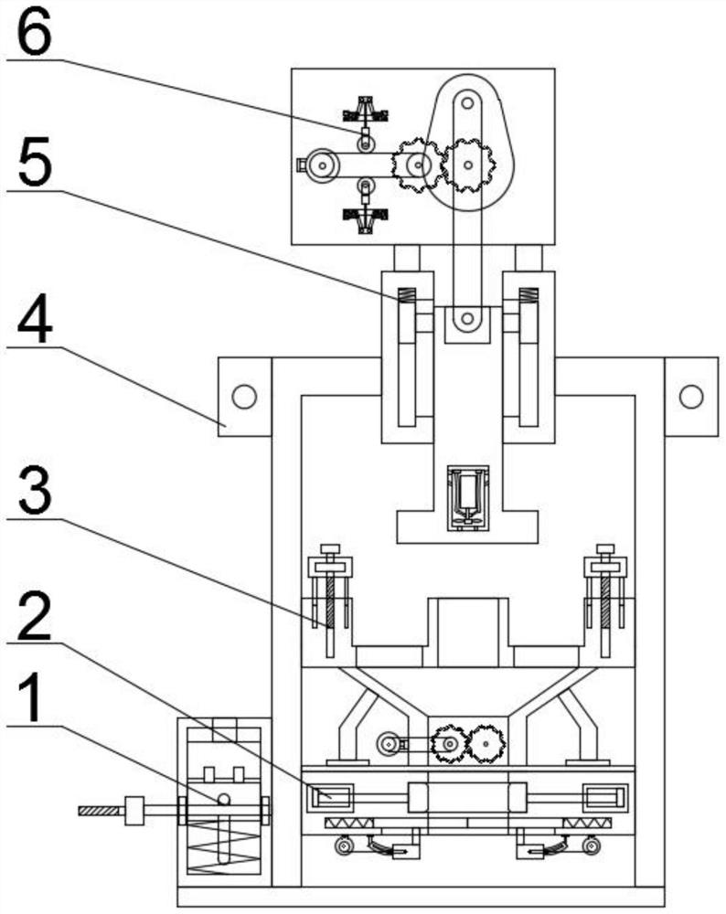 A ring-shaped copper-aluminum composite heat sink stamping device