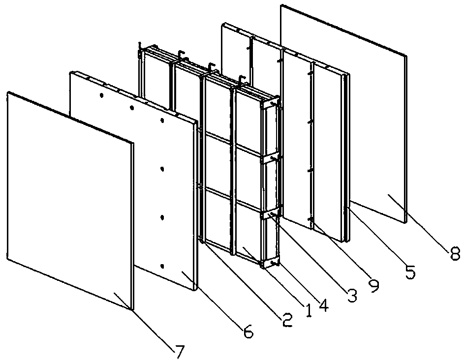 Light-weight heat preservation sound insulation wall