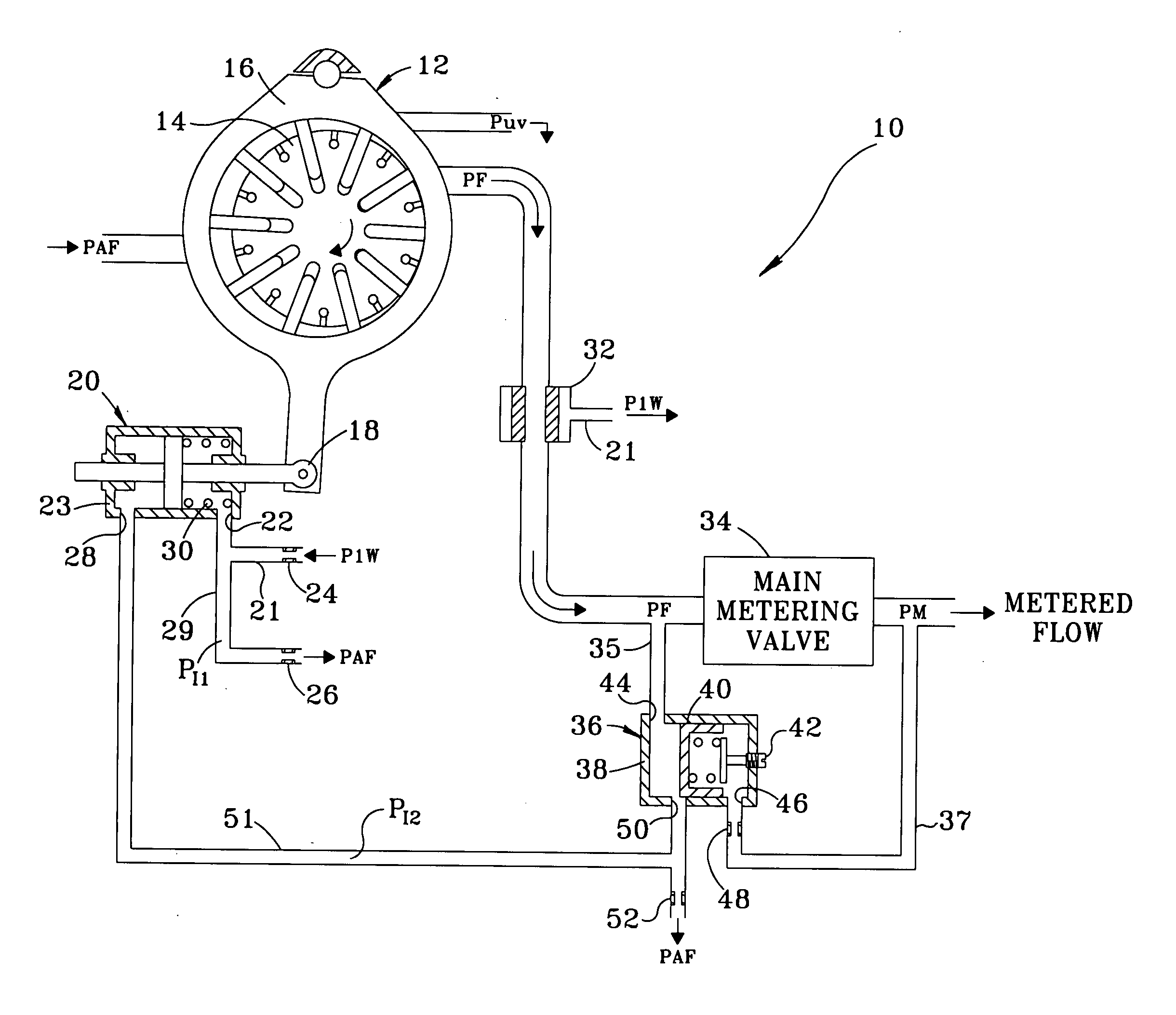 Flow control system for a gas turbine engine