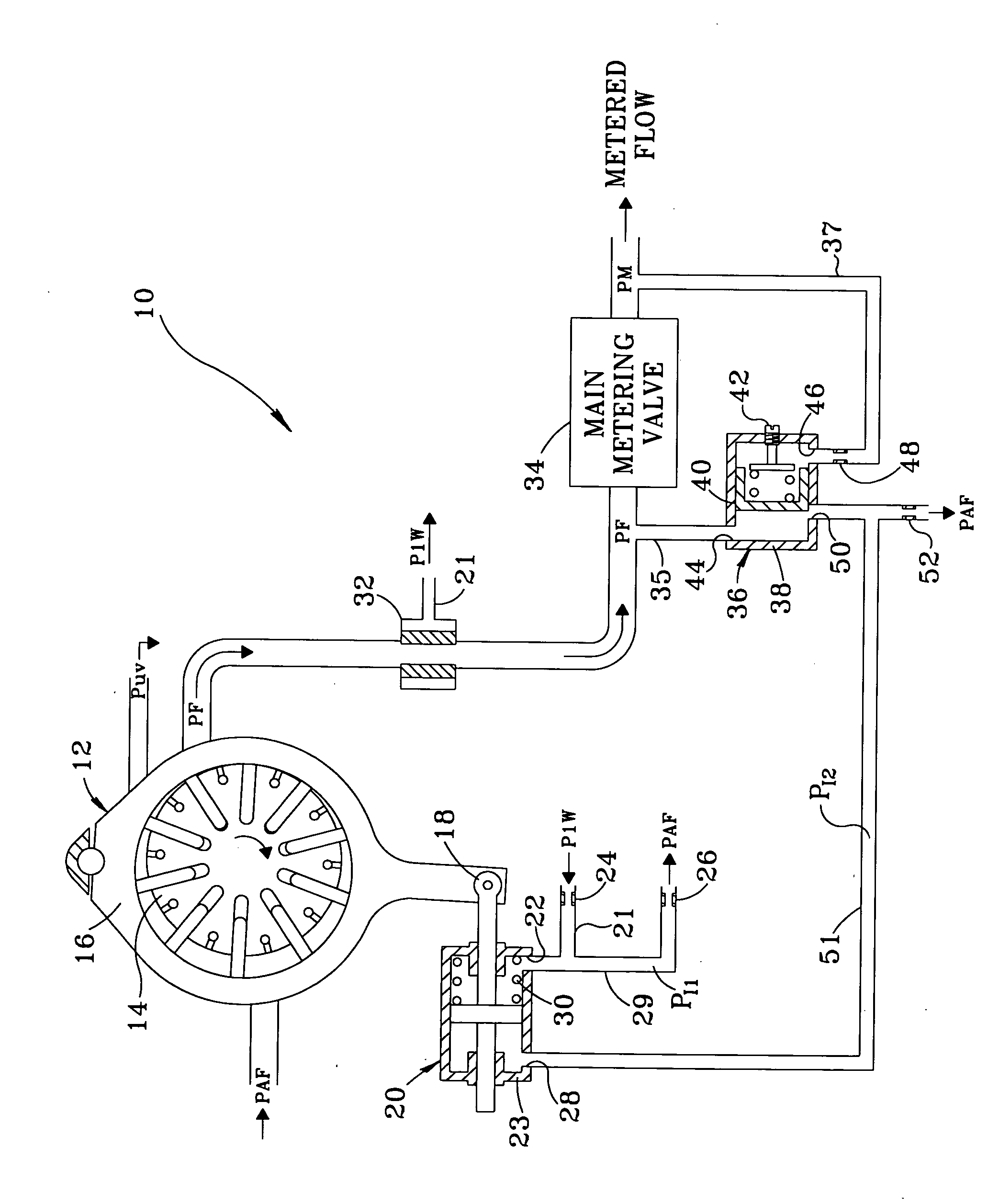 Flow control system for a gas turbine engine