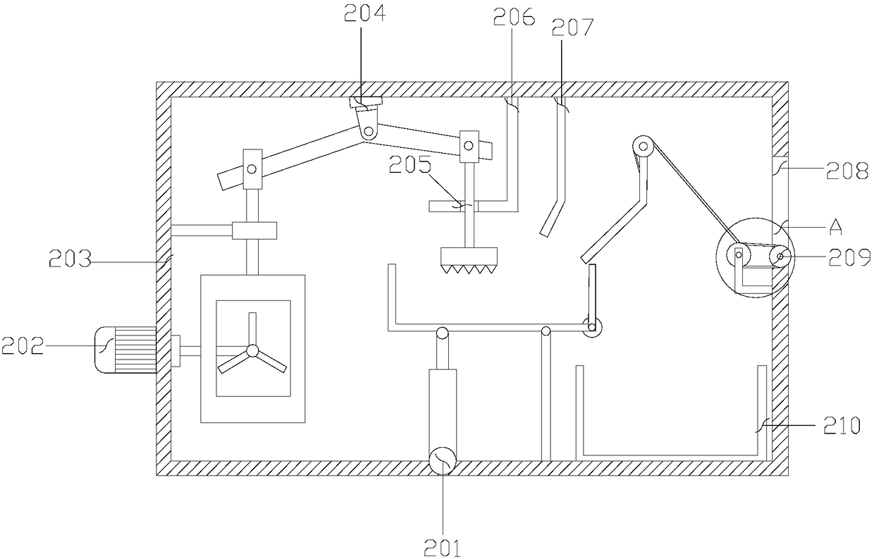 Automatic cleaning device for animal husbandry