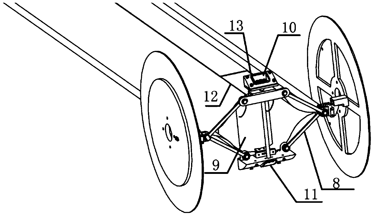 Thin-wall bar support device unfolded by driving of air inflation