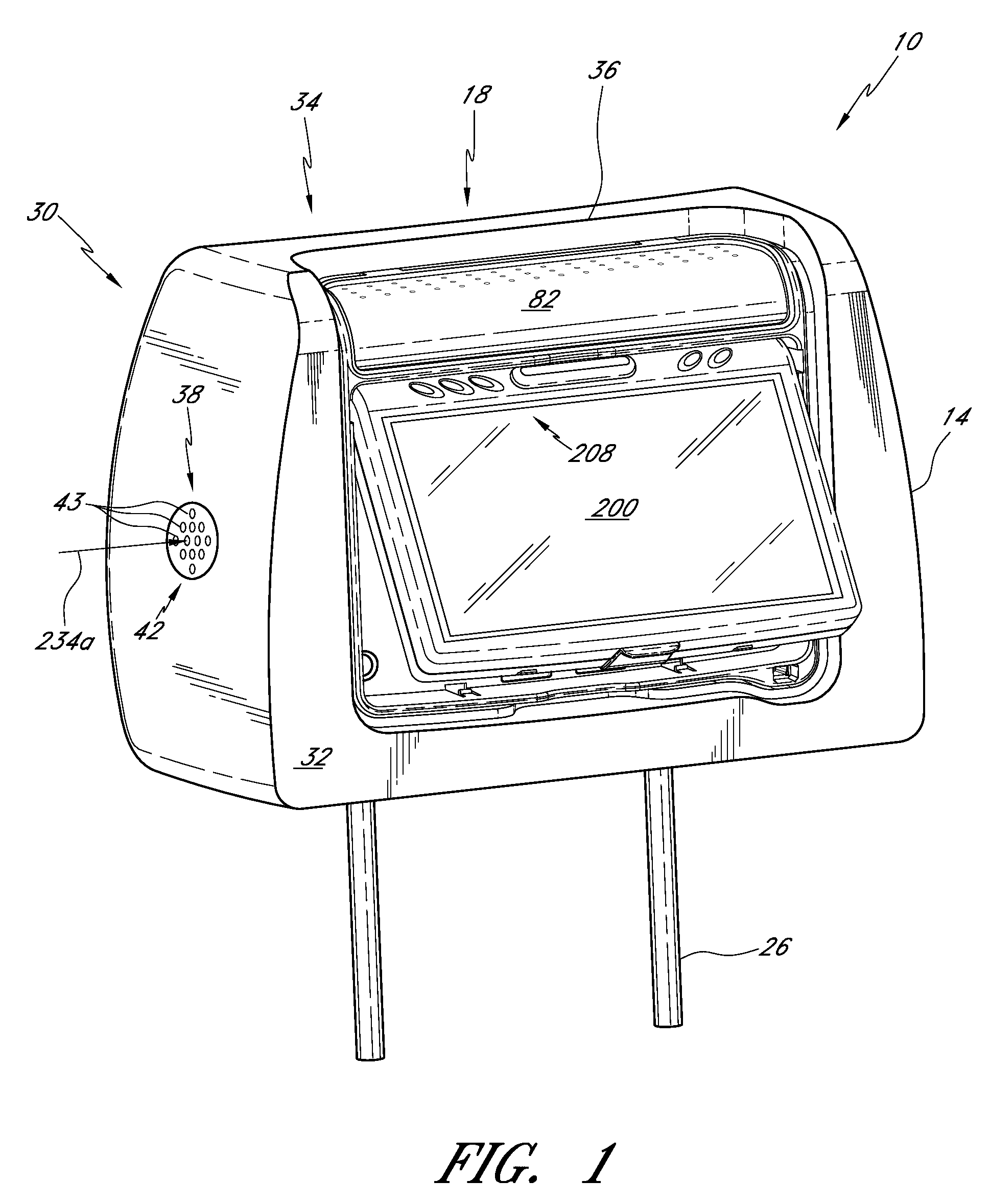 Headrest-mounted entertainment systems