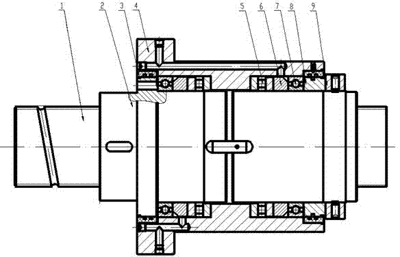 Swivel nut combination unit