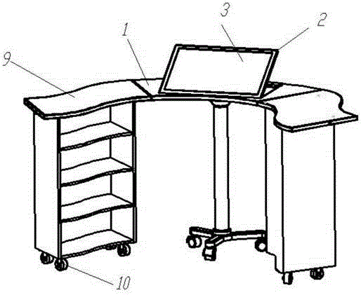 A multifunctional desk