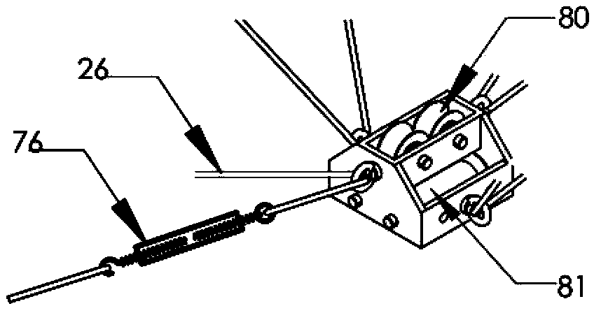 Weave power acquisition device adopting floating body and rope wheel