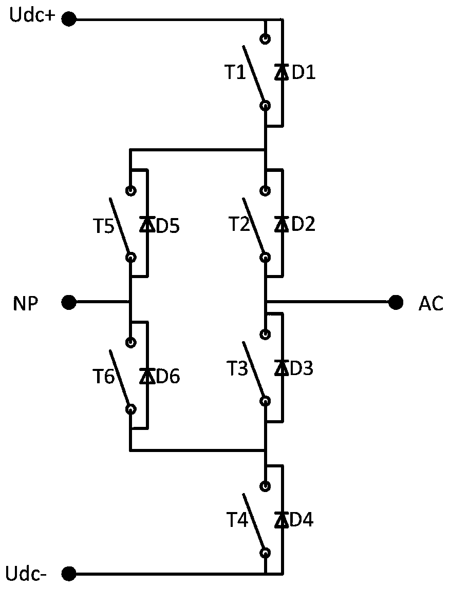 Shutdown wave sealing control method of multi-level inverter circuit and application device thereof