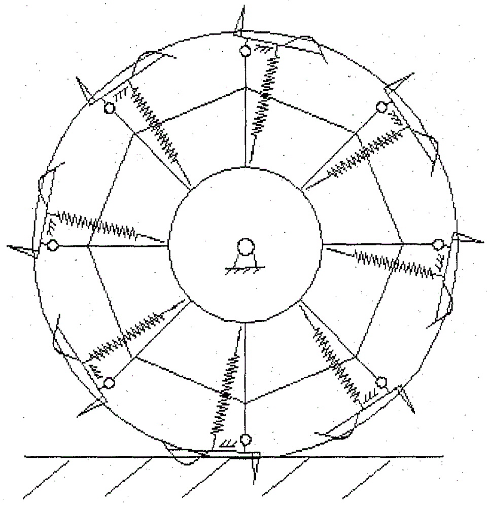 Foldable type walking wheel